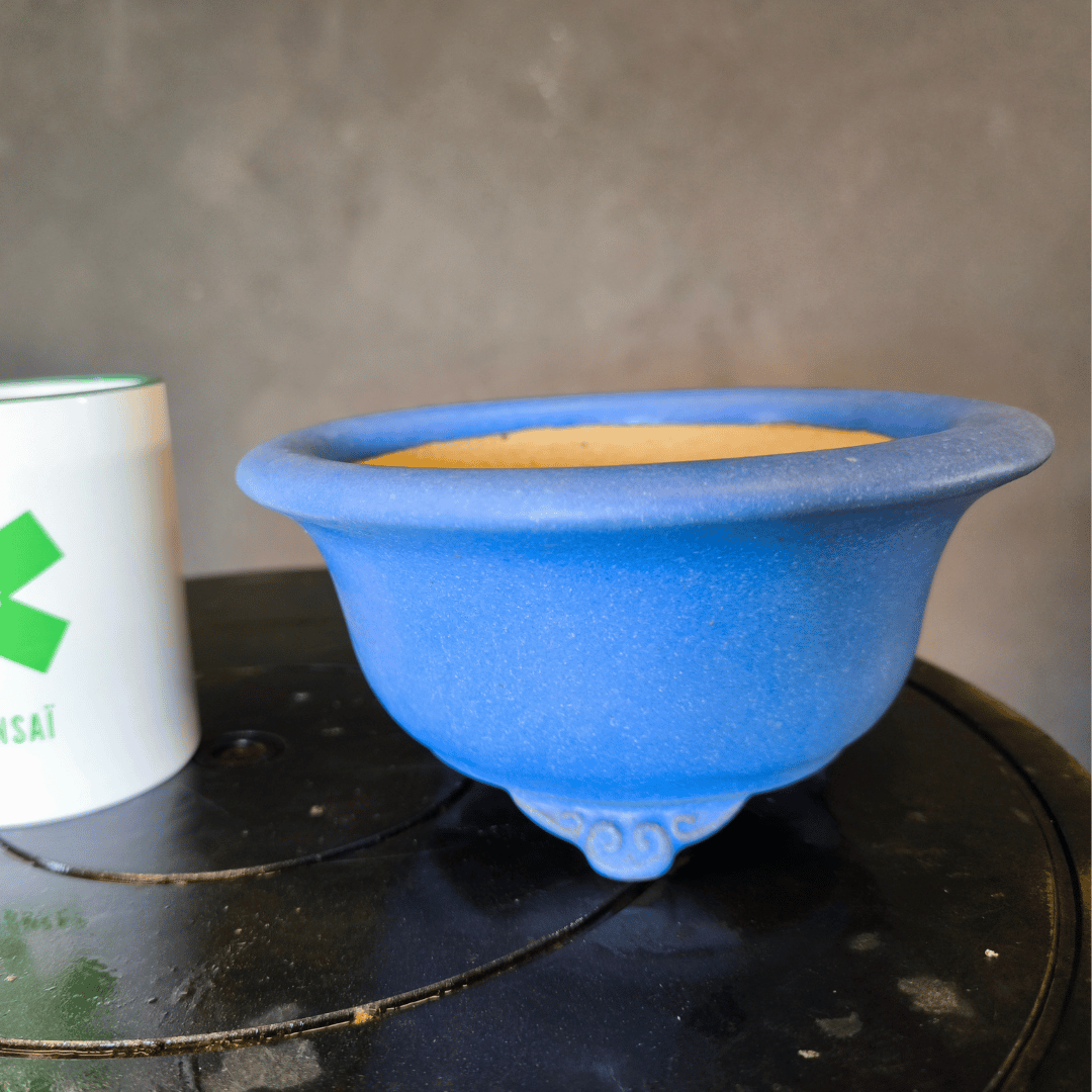 Pot Tokoname Bonsaï émaillé rond